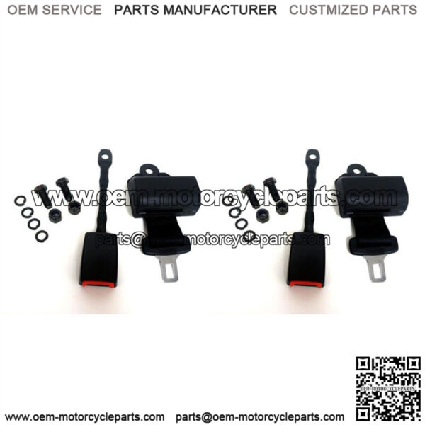 Universal Retractable Golf Cart Seat Belt Set of EZGO, Club Car, Yamaha