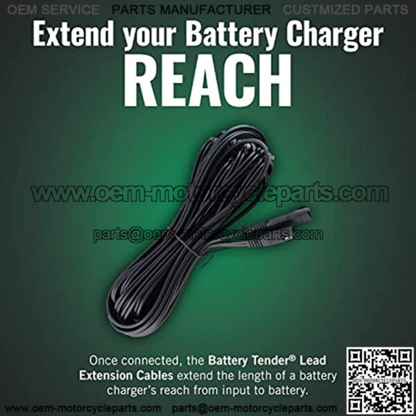 Battery Tender 25 Foot SAE Extension Cable Charger and Maintainer Units, Quick Connect Plugs - Image 2
