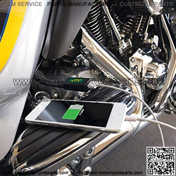Battery Tender Ring Terminal Accessory Cable and USB Charger Adaptor: Battery Cord & 2.1 AMP USB Charging Adaptor for Mobile Devices - for Motorcycles, Golf Carts, ATVs - Quick Disconnect - 081-0174 - Image 3