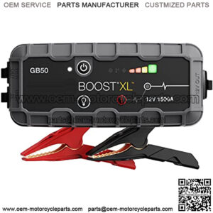 Boost XL GB50 1500 Amp 12-Volt UltraSafe Lithium Jump Starter Box, Car Battery Booster Pack, Portable Power Bank Charger, and Jumper Cables for up to 7-Liter Gasoline and 4-Liter Diesel Engines