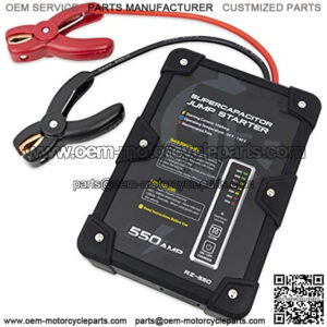 Rezervo Batteryless Jump Starter - Jumpstarts Vehicles Using Ultracapacitor Technology for Cars, Trucks, Boats, RVs, ATVs, and other Gas Engines (RZ-550 (550A))