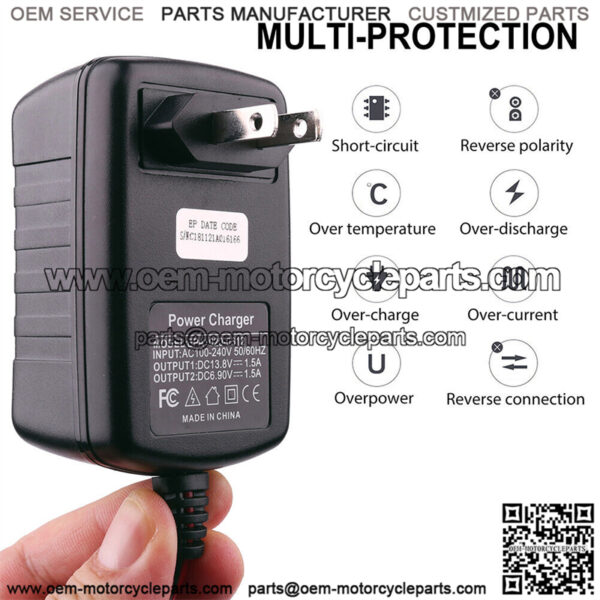 6V 12V Automatic Battery Charger Maintainer Trickle Float For Motorcycle Car ATV - Image 3