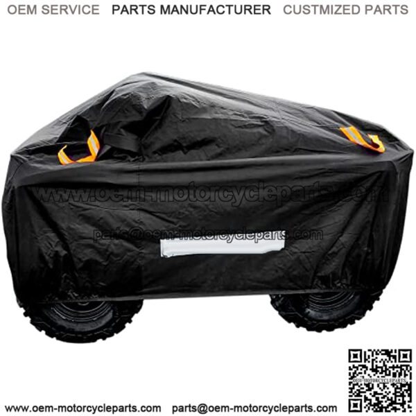 ATV Cover Oxford Cloth Heavy ,for Polaris Sportsman Yamaha Grizzly Honda FourTrax Kawasaki KFX Wheel Car with Air Vents Reflective Strips and Buckle Straps Length up to 82 inches - Image 5