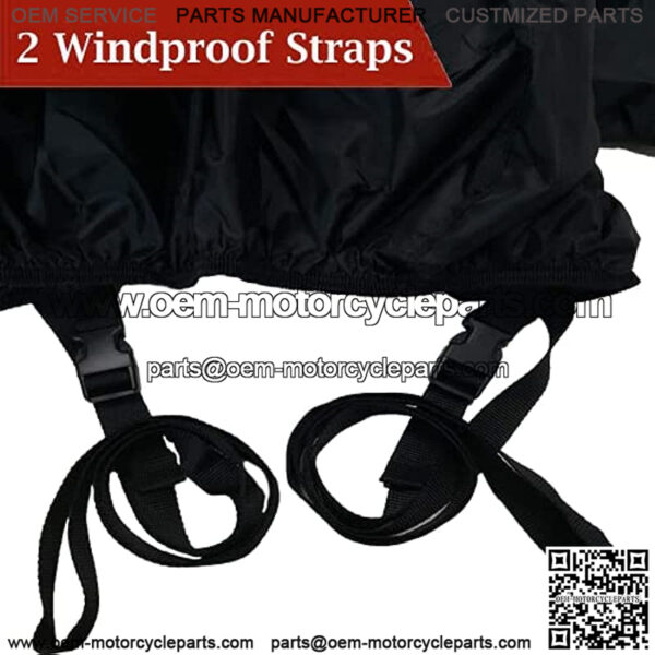 ATV Cover Waterproof, 420D Heavy Duty Ripstop Material Black Protects 4 Wheeler From Snow Rain or Sun,102" x44" x 48" - Image 3