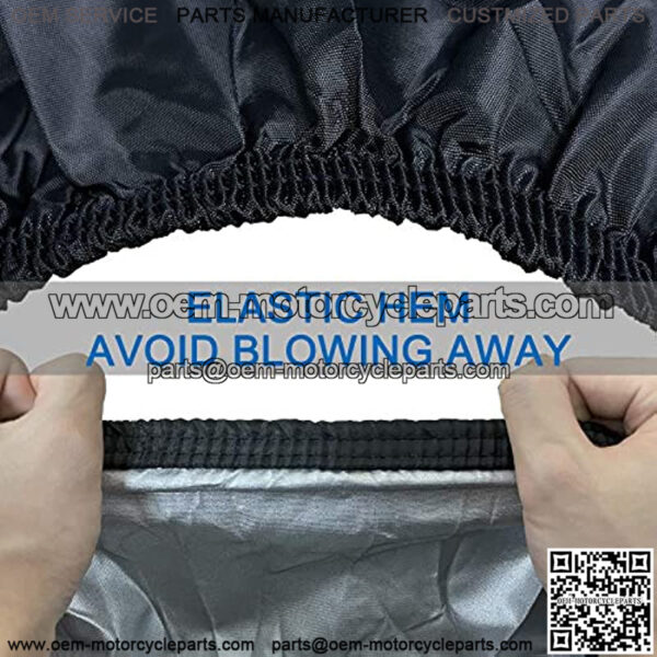 ATV Cover. 420D Heavy Duty Tear-Resistant Fabric. Quad Cover for Kawasaki, Arctic Cat, Honda, Polaris,Yamaha, and More. Protection Against Water, Wind, UV. 4 Wheeler Accessories - Image 4