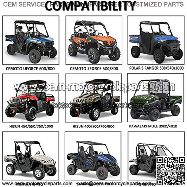 Hisun UTV Cover Windproof Rainproof for CFMOTO Uforce Zforce 500 600 800 1000, Yamaha Cover, Polaris Ranger, Coleman UTV, Axis UTV Cover Accessories - Image 4