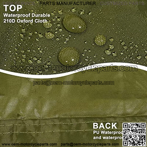 UTV Cover Waterproof All Weather Protection Covers 210D Army Green 2-3 Seater for Polaris RZR for Ranger XP XP4 1000 for Can-Am for Arctic Cat Side by Side UTV Accessories - Image 5