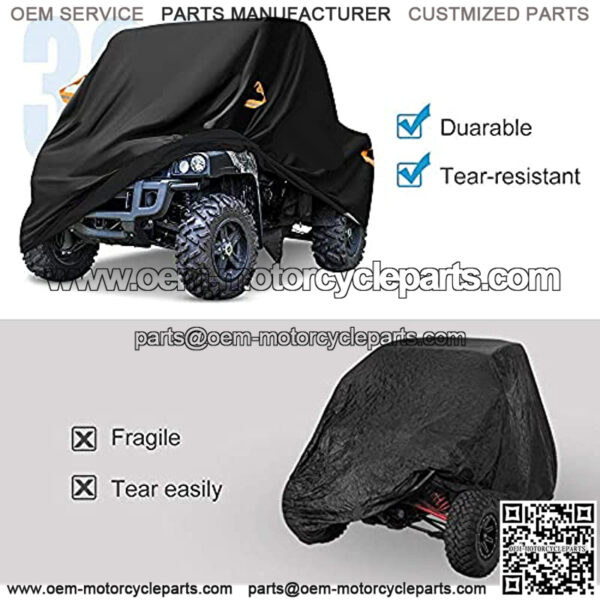 UTV Cover, Waterproof Heavy Denier Oxford Cloth Material for Polaris RZR Yamaha Can-Am Defender Honda Pioneer Kawasaki Mule Teryx 2-3 Passenger - Image 5