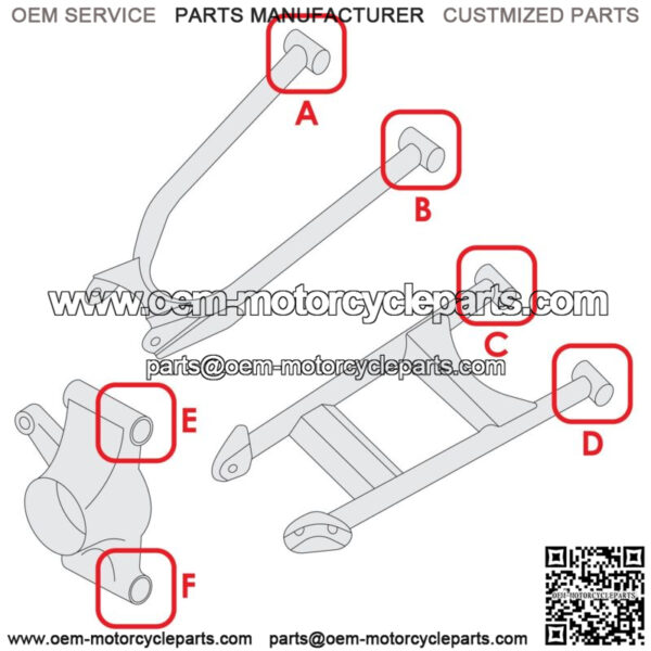 Front A-Arm Lower Upper Bushing Kit For Polaris Sportsman X2 550 2011-2013 - Image 2