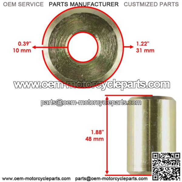 Rear Bearing Carrier Lower Bushing Kit For Polaris 1012718-067 1012717-067 - Image 3
