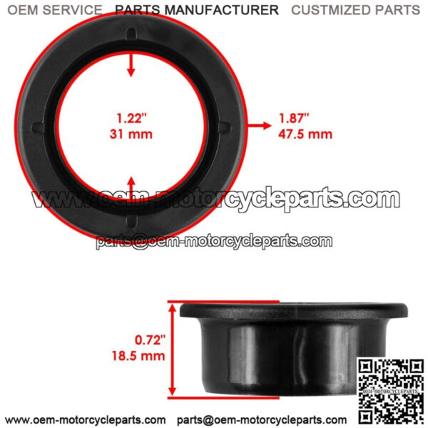 Rear Bearing Carrier Lower Bushing Kit For Polaris 1012718-067 1012717-067 - Image 4