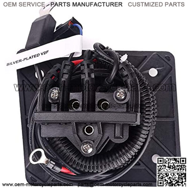 Golf Cart 48V Battery Charger Plug or Receptacle for EZGO RXV & TXT, OEM# 602529 611218 604321 8009 - Image 2
