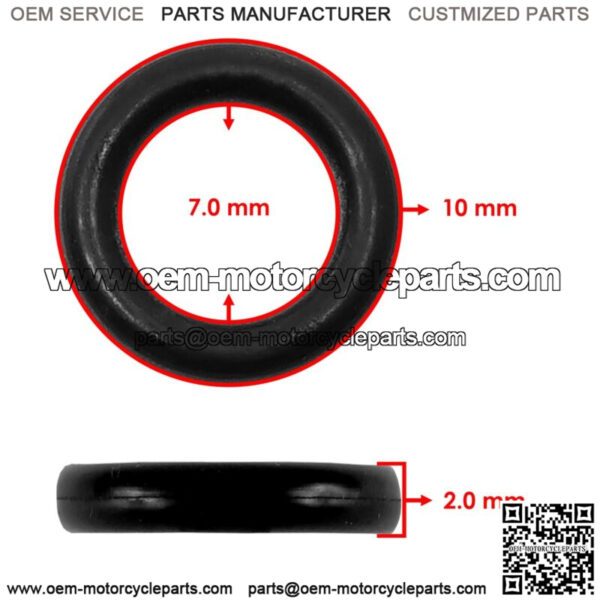 670B1507 O-Ring For Kawasaki 7MM Water Pump Carburetor Balancer - Image 2