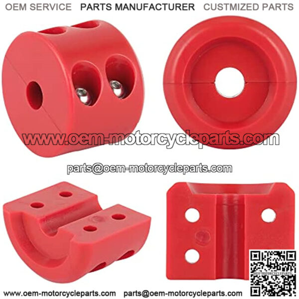Winch Cable Hook Stopper for ATV UTV SUV ORV, Rubber Rope Line Saver, Prevent Bouncing Fraying, with Allen Wrench (Red) - Image 3
