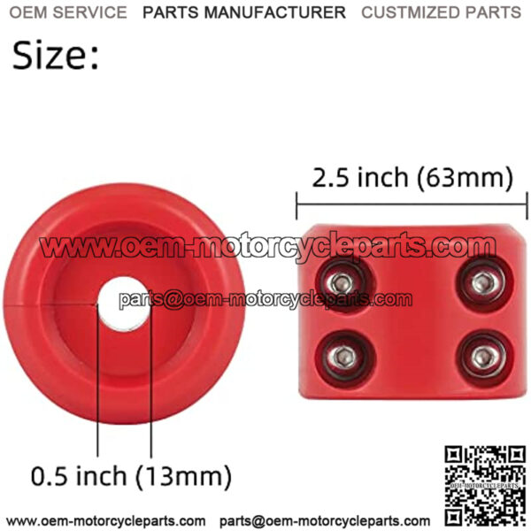 Winch Cable Hook Stopper for ATV UTV SUV ORV, Rubber Rope Line Saver, Prevent Bouncing Fraying, with Allen Wrench (Red) - Image 4