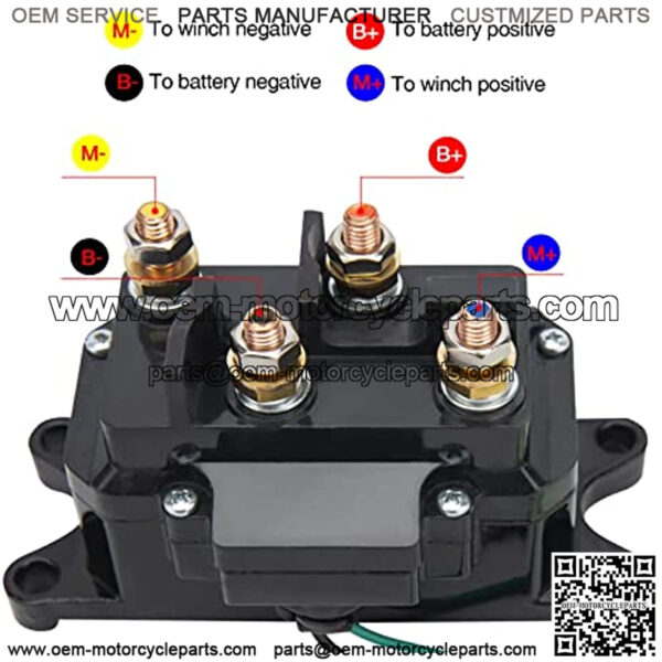 Winch Solenoid 12V Winch Solenoid Relay Contactor for ATV UTV 3000-5000lbs 4WD 4x4 Winches Winch Replace Number 63070 62135 74900 2875714 70715 - Image 3