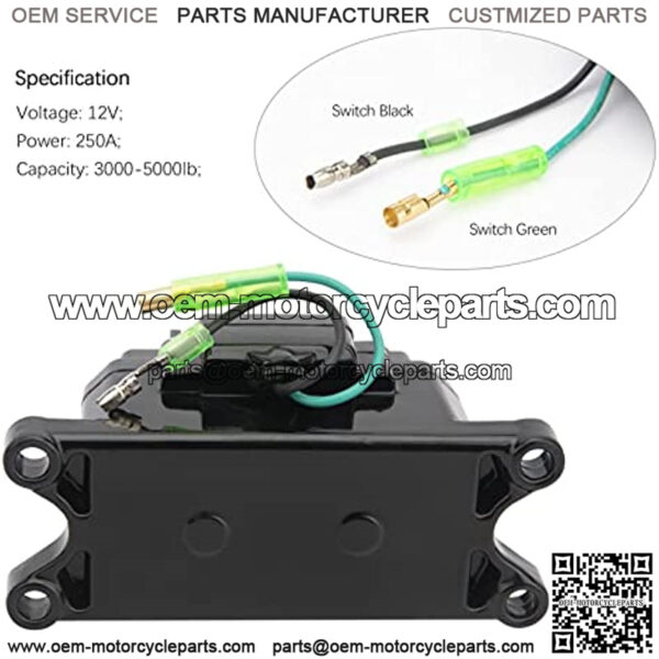 Winch Solenoid 12V Winch Solenoid Relay Contactor for ATV UTV 3000-5000lbs 4WD 4x4 Winches Winch Replace Number 63070 62135 74900 2875714 70715 - Image 4
