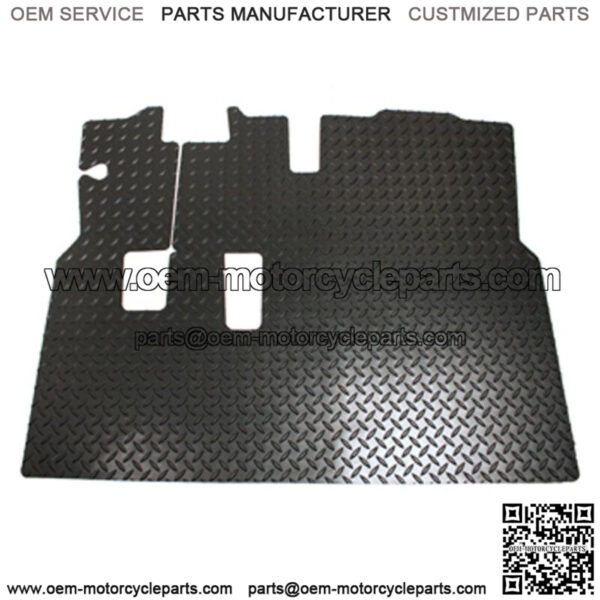 EZGO RXV Golf Cart 2008-Up Diamond Plate Design Floor Mat Shield w/ Horn