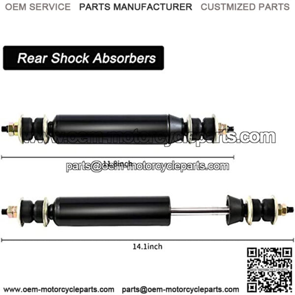Club Car DS Front and Rear Shock Absorbers Kits for Electric and Gas Golf Cart OEM# 1014235/1014236 - 4 Pieces - Image 3