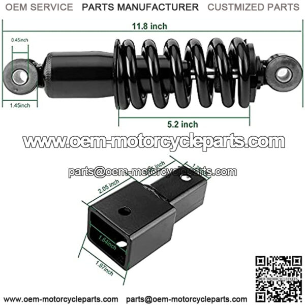 Yamaha G29 Heavy Duty Rear Shock Absorbers Assembly Kit for Golf Cart Gas & Electric Models, Replaces #JR6-F2210-00 - Image 3