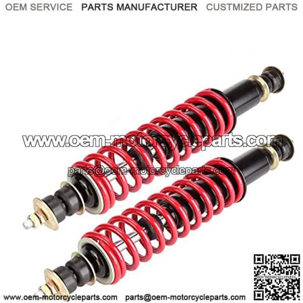 Heavy Duty Coil Front Rear Shock Absorber Kit for EZGO TXT, Medalist, Marathon, ST350 1994-up Gas or Electric Golf Cart, OEM# 70630-G01, Red