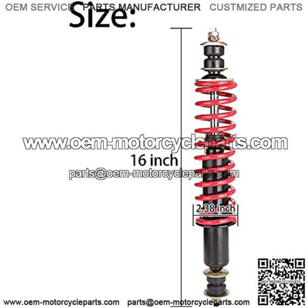Heavy Duty Coil Front Rear Shock Absorber Kit for EZGO TXT, Medalist, Marathon, ST350 1994-up Gas or Electric Golf Cart, OEM# 70630-G01, Red - Image 2