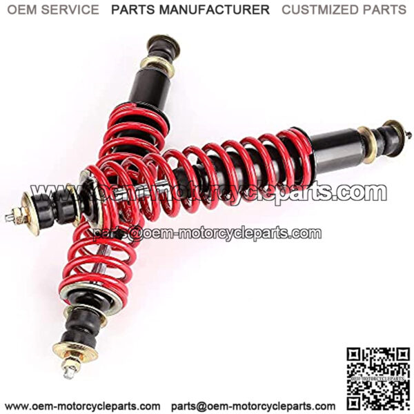 Heavy Duty Coil Front Rear Shock Absorber Kit for EZGO TXT, Medalist, Marathon, ST350 1994-up Gas or Electric Golf Cart, OEM# 70630-G01, Red - Image 3