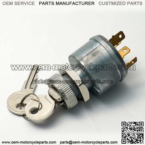 Key Ignition Switch for EZGO TXT Golf Cart- 4 Prong 81+ Gas Electric 33639-G01