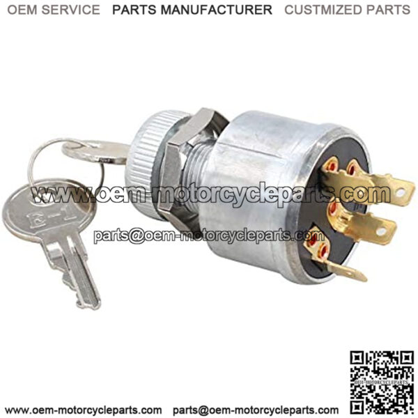 Golf Cart Ignition Starter Switch for Ezgo TXT Golf Cart 33639G01 with 2Pcs Key - Image 2