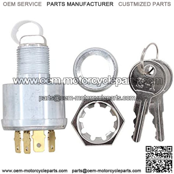 Golf Cart Ignition Starter Switch for Ezgo TXT Golf Cart 33639G01 with 2Pcs Key - Image 3
