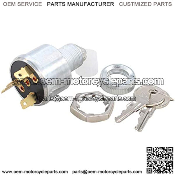 Golf Cart Ignition Starter Switch for Ezgo TXT Golf Cart 33639G01 with 2Pcs Key - Image 4
