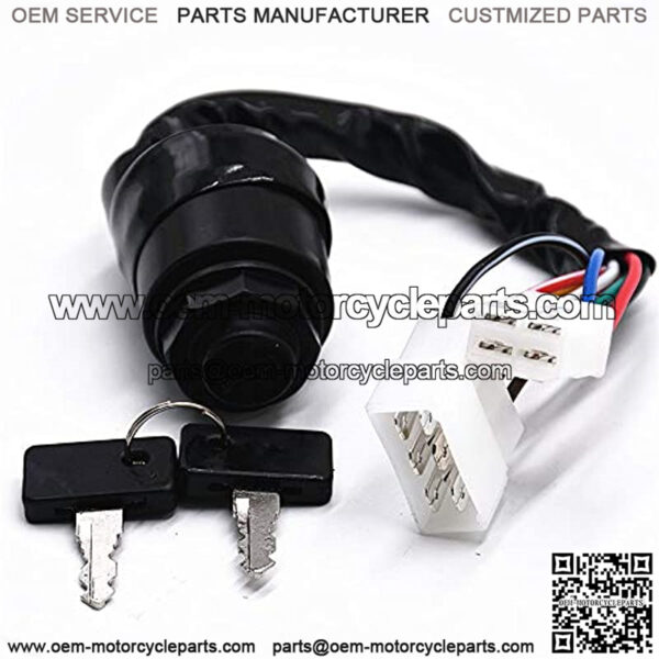J17-82508-20 Ignition Switch w/Keys Compatible with Yamaha Gas 2 Cycle for Cart G1 Models 1979-1989 - Image 2
