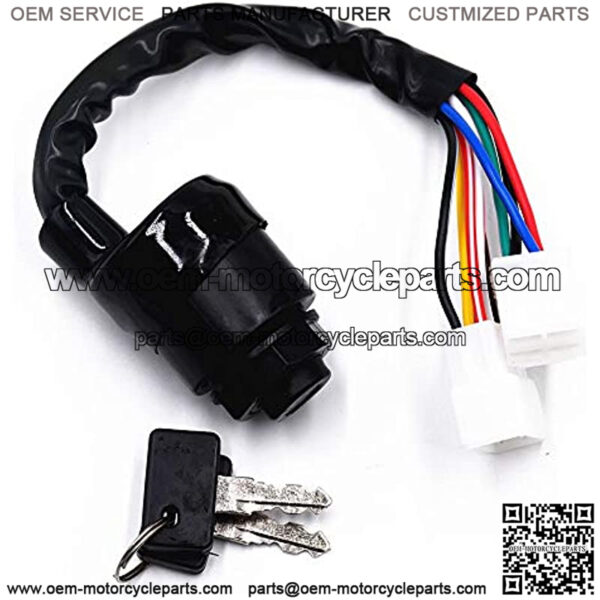 J17-82508-20 Ignition Switch w/Keys Compatible with Yamaha Gas 2 Cycle for Cart G1 Models 1979-1989 - Image 3