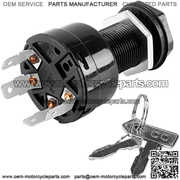 Golf Cart Ignition Key Switch for Club Car Precedent 2004-up OEM# 102515101-4 Pin