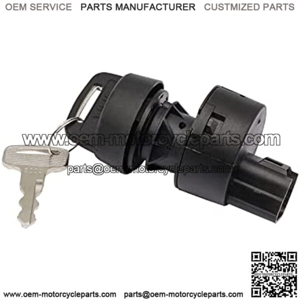 Key Switch Assembly 3 Position On/Off Replacement Ignition Switch with 2 Standard Keys for Yamaha G22, G29 Drive, Drive 2 Gas Golf Cart OEM# JW6-H2510-00/JW6-H2510-20-00