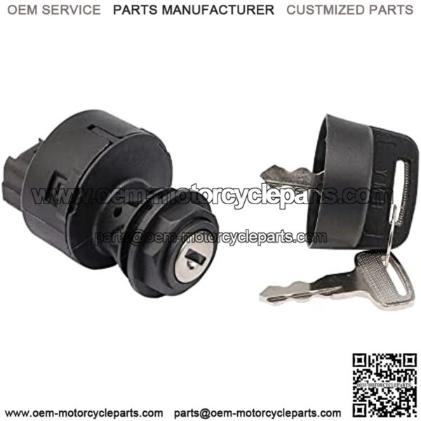 Key Switch Assembly 3 Position On/Off Replacement Ignition Switch with 2 Standard Keys for Yamaha G22, G29 Drive, Drive 2 Gas Golf Cart OEM# JW6-H2510-00/JW6-H2510-20-00 - Image 5