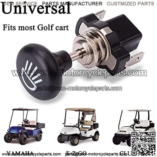Universal Golf Cart Push Pull Head Light Switch for EZGO Club Car Yamaha Light Botton - Image 2