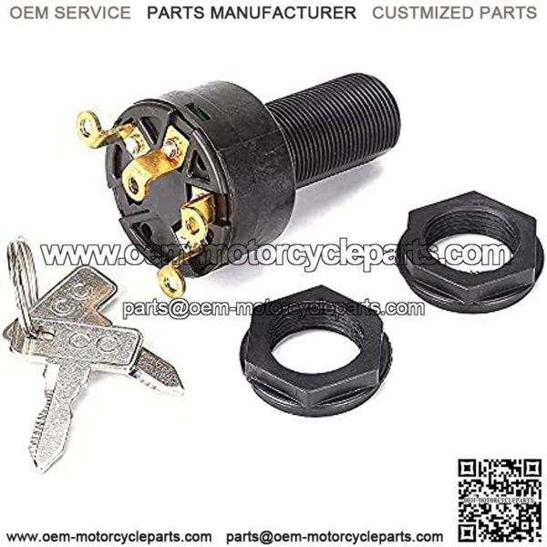 Common Key & Ignition Switch for Club Car DS 1996-up Gas Golf Cart, Replace OEM 101826301 - Image 3
