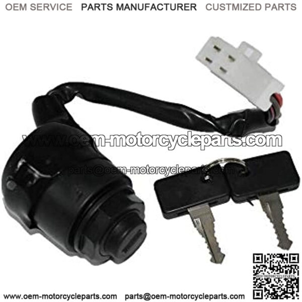JN3-82510-00-00 Replacement for Yamaha G14 Golf Carts Ignition Key Switch W/ 2 Keys - Image 2
