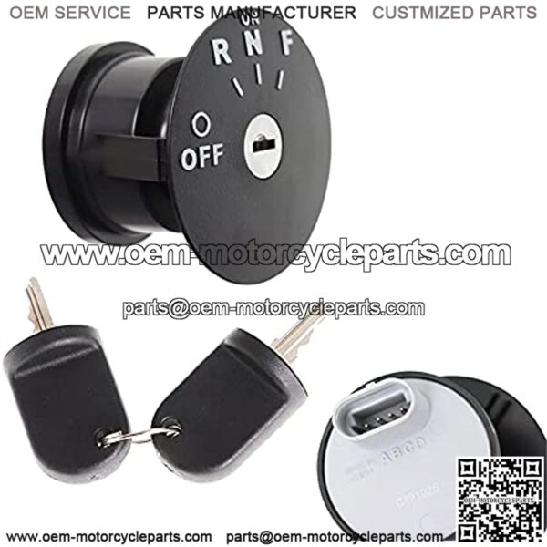 Ignition Switch with Keys 4 Position Replacement for 48V RXV EZGO Electric Golf Cart 2008 - Up - Image 3