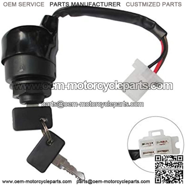 New Ignition Key Switch for Yamaha Golf Cart G14 Repl.# JN3-82510-00-00 - Image 2