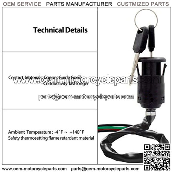 SK0-001 Universal Motorcycle Ignition Switch Key Replacement for Suzuki KTM Honda Yamaha Kawasaki - Image 3
