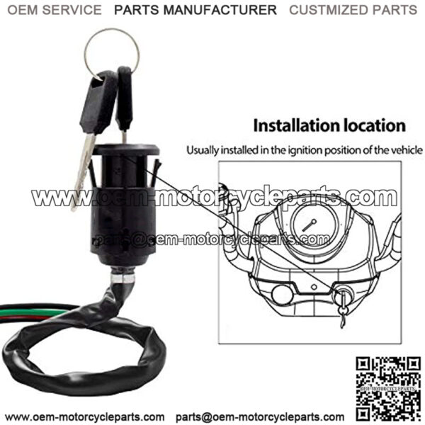 SK0-001 Universal Motorcycle Ignition Switch Key Replacement for Suzuki KTM Honda Yamaha Kawasaki - Image 4