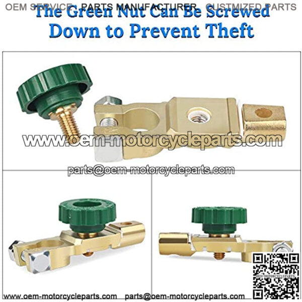 Cut/Shut Off Marine Battery Switch, Top Post Battery Terminal Link Quick Switch, Power Master Kill Disconnect Switch Isolator 100/500 Amp for Boat Small Yacht RV Camper Truck Car Vehicle - Image 2