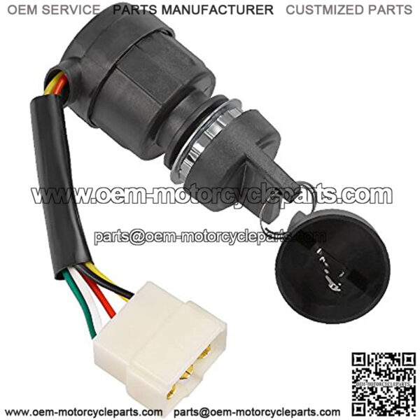 5-Wire 5-Pin Ignition Switch WIthink Key For Generator 170F 178F 178FA 186F 186FA 3-Pin - Image 3