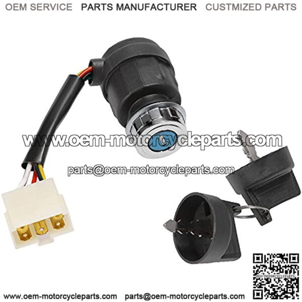 5-Wire 5-Pin Ignition Switch WIthink Key For Generator 170F 178F 178FA 186F 186FA 3-Pin - Image 4