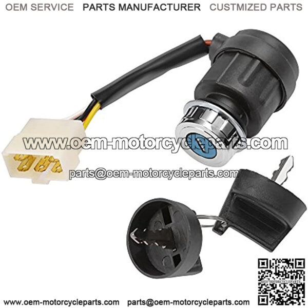 5-Wire 5-Pin Ignition Switch WIthink Key For Generator 170F 178F 178FA 186F 186FA 3-Pin - Image 5