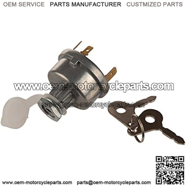 Ignition Switch with 2 Keys for Backhoe Loader, Car, Tractor - Image 2
