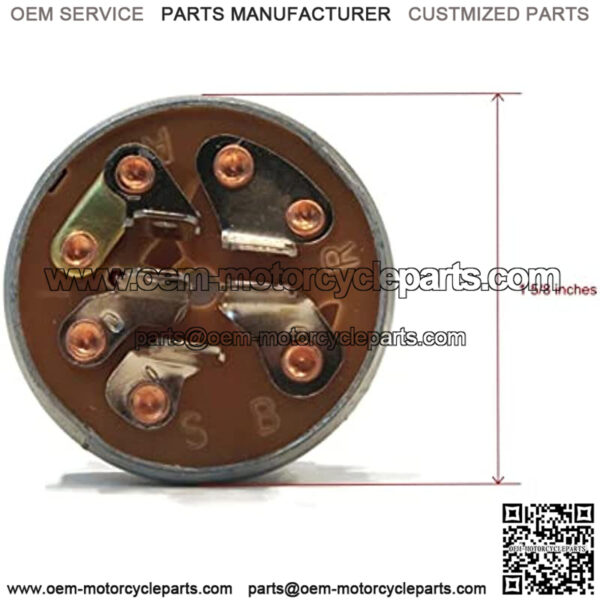 Ignition Starter Switch for 1984 Toro 01-19KE02, C-195 Twin Automatic Tractor - Image 2