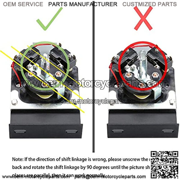 Golf Cart Heavy Duty Forward and Reverse Switch Assembly Fits EZGO TXT 1994 - Up, Replaces OEM# 70578-G01 - Image 4
